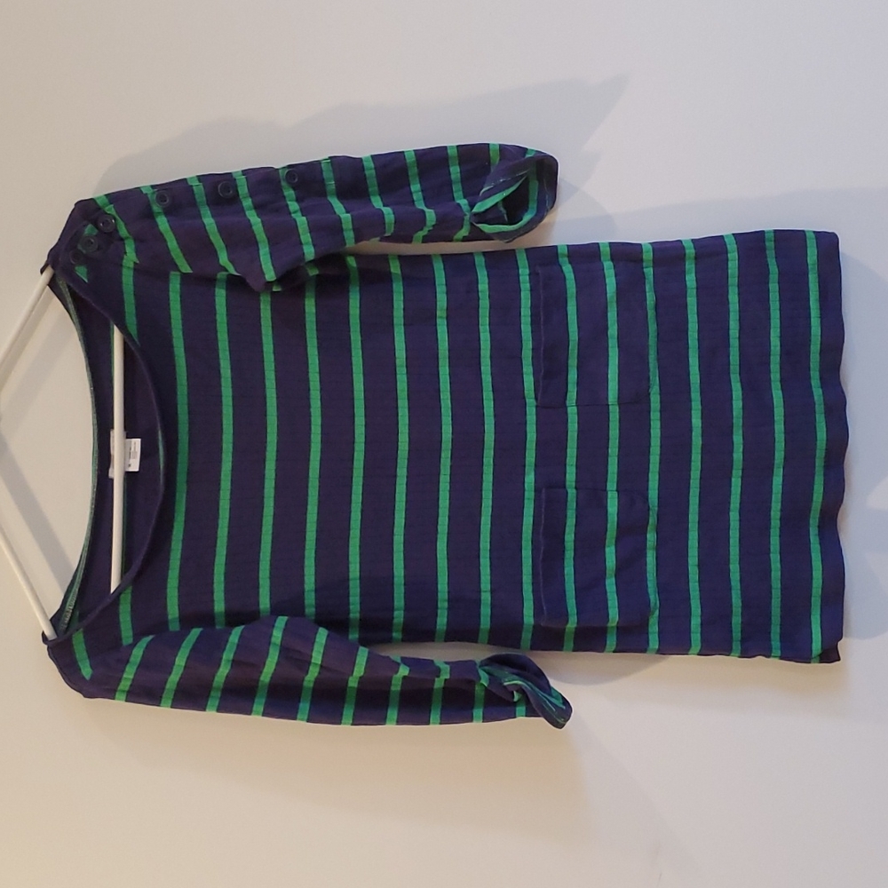 Cooperative Ribbed Striped Tunic Shirt Size M